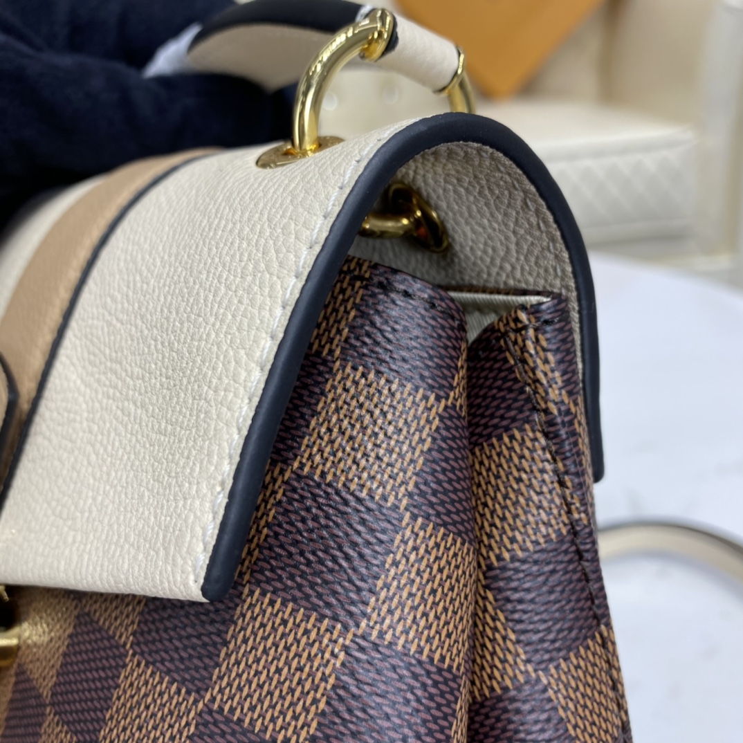 Louis Vuitton CLAPTON BACKPACK Bag Damier Ebene N42259 Creame Beige